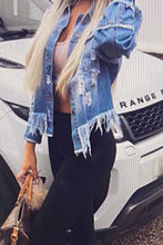 Load image into Gallery viewer, ripple' denim jacket
